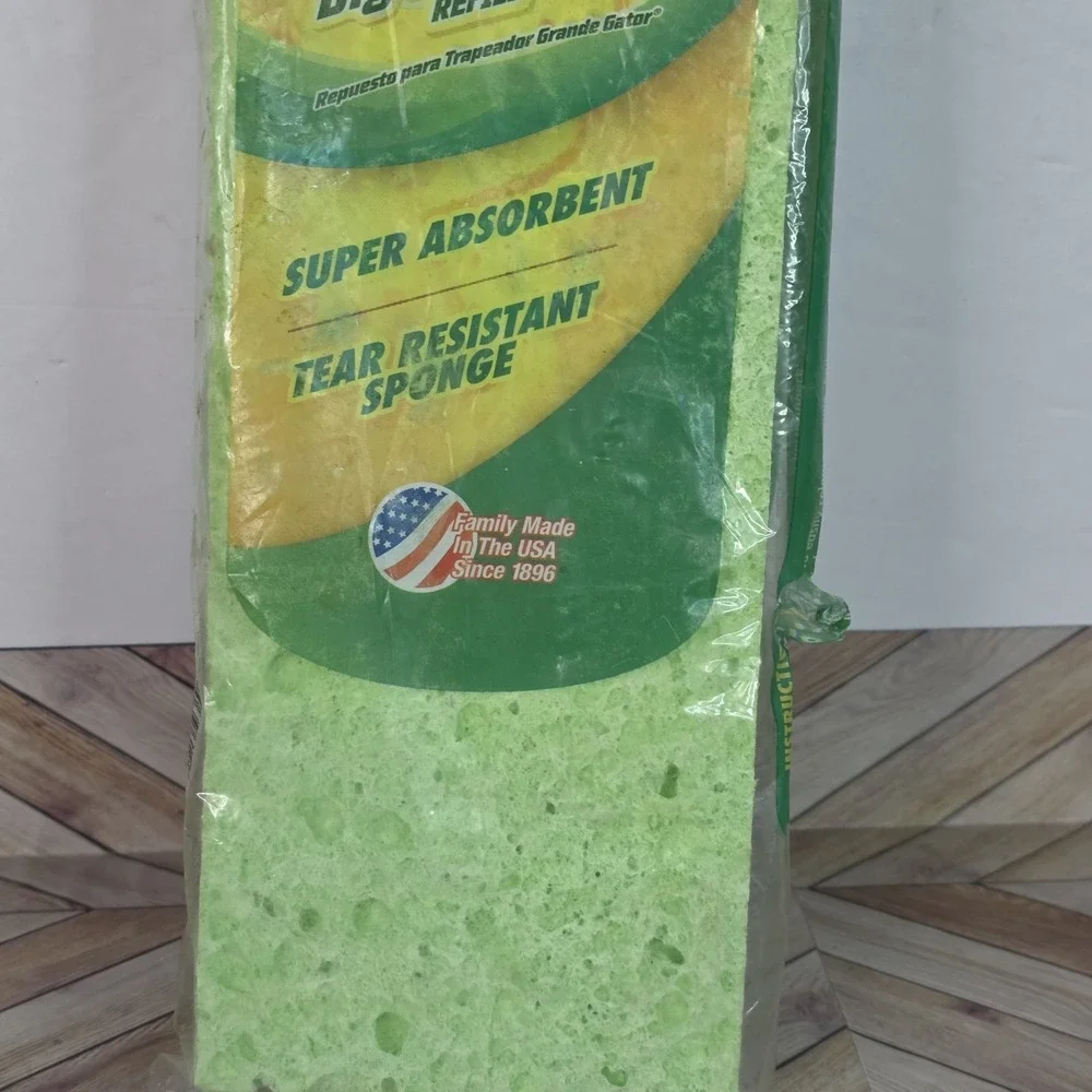 Genuine Libman Big Gator Mop Head 1 Refill Sponge Green Super Absorbant
